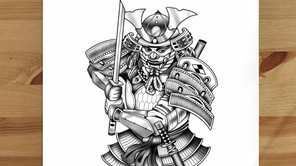 Simple:7gpvujsklxa= Samurai Drawing